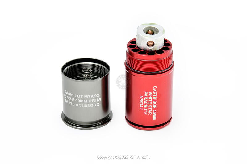 RST 紅星 - MIESSA 全金屬 40mm筒式 瓦斯榴彈 108發裝 紅色 ... 15460
