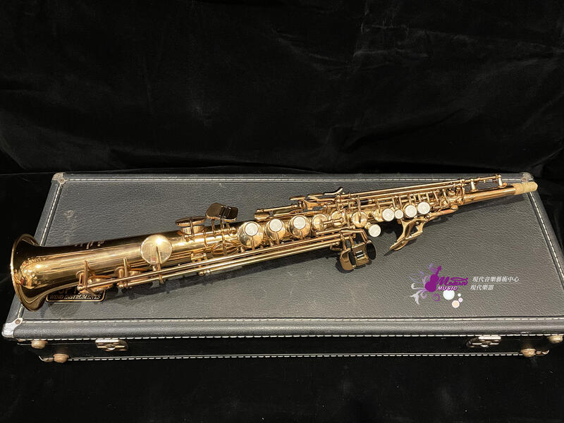 【現代樂器】39折託售！中古Jupiter JPS547 Soprano Sax 金漆 一體成形 高音薩克斯風 露天市集 全台最大的