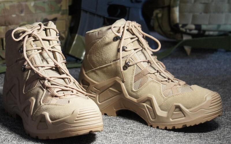 Fool 現貨沙色軍靴戰術靴戰鬥靴中筒軍用鞋防撥水登山鞋戰鬥鞋戶外登山外出穿搭軍靴 露天拍賣