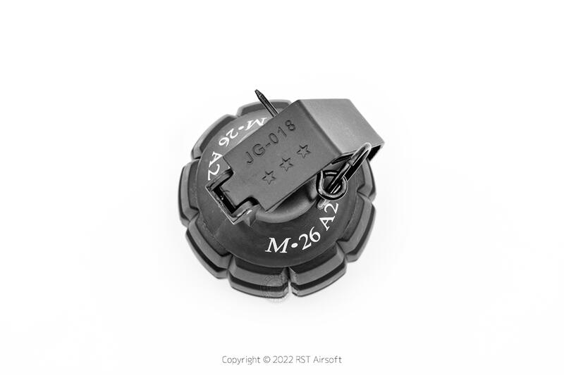 RST 紅星 - M26 彈簧動力 撞擊式 手榴彈 可填充 BB彈 麵粉 黑色 ... 19471