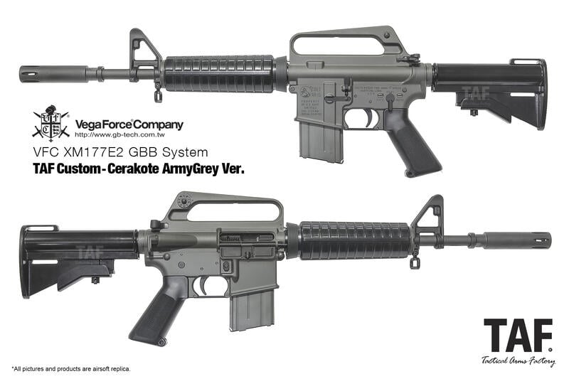 【taf 客製槍現貨免運】vfc Colt Xm177e2 Gbb氣動槍 Cerakote軍規烤漆版軍灰色 露天市集 全台最大的