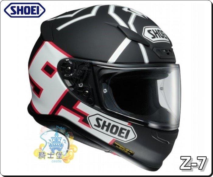 中壢騎士堡》SHOEI Z-7 MARQUEZ BLACK ANT TC-5【消光黑】/SNELL認證