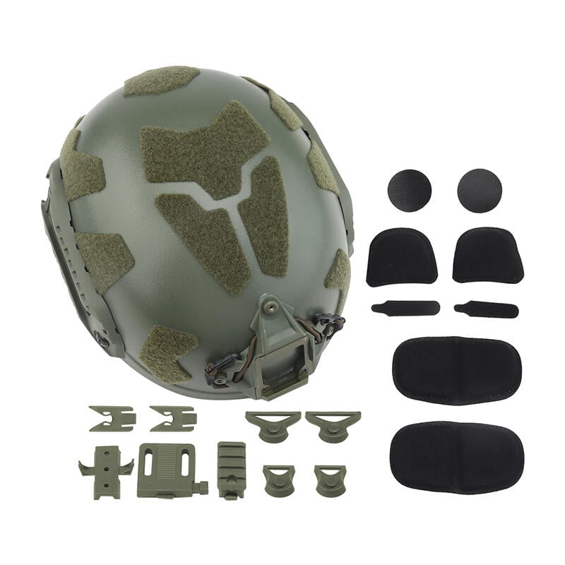 RST 紅星 -SF SUPER HIGH CUT全防護盔II 戰術頭盔 綠色 ... WSB-HL-32