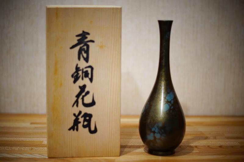 お買い得品 高岡銅器 青銅 1610g 花瓶 木箱付 ecousarecycling.com