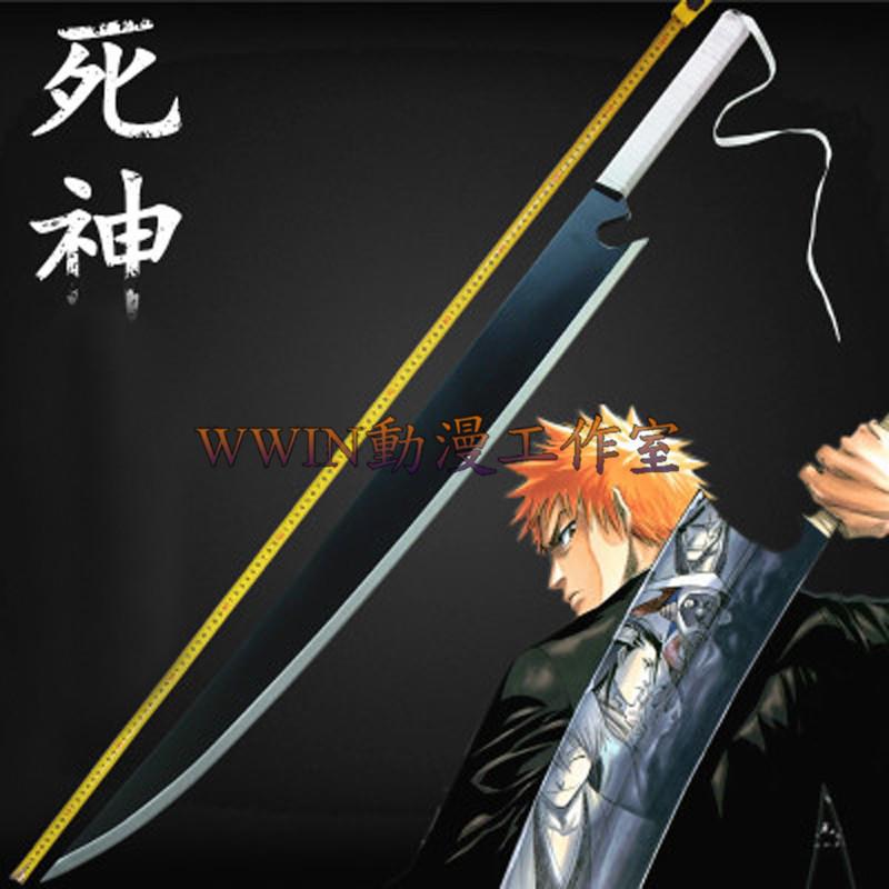 死神黑崎一護斬魄刀斬月 雙斬月cos道具刀 Cosplay道具刀 Cos道具武器 未開刃 專業定制 可來圖定做 露天市集