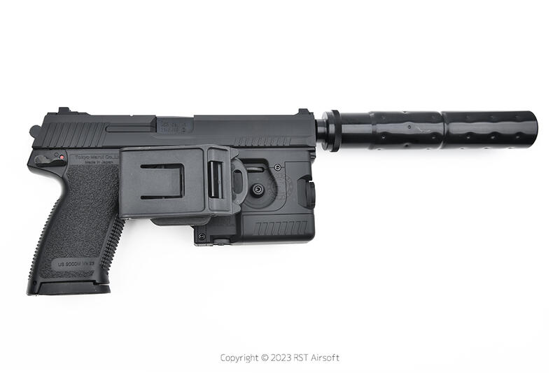 RST 紅星 - BAT MK23 瓦斯手槍 快拔槍套 左手腰掛版 FOR MARUI 槍燈版 . BAT-074-4