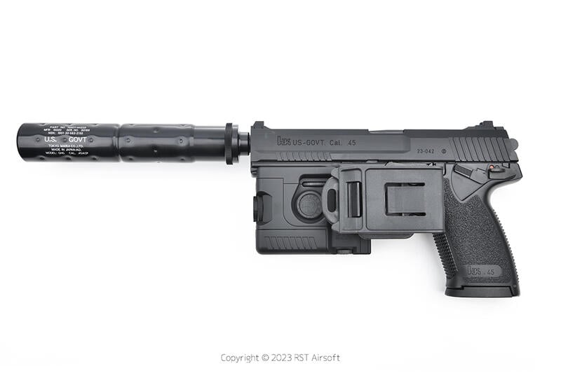 RST 紅星 - BAT MK23 瓦斯手槍 快拔槍套 右手腰掛版 FOR MARUI 槍燈版 . BAT-074-3