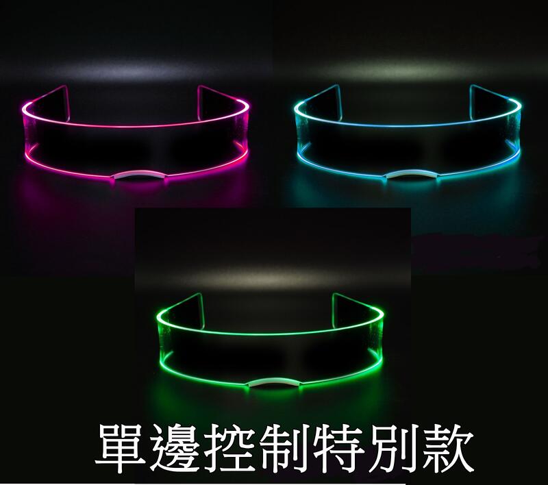 （現貨，當天出貨）科技感眼鏡，七彩發光眼鏡、護目鏡、派對道具、蹦迪眼鏡