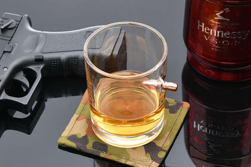RST 紅星 - 子彈鑲嵌玻璃杯 (M) 威士忌酒杯280ml 威士忌杯 ... 19474