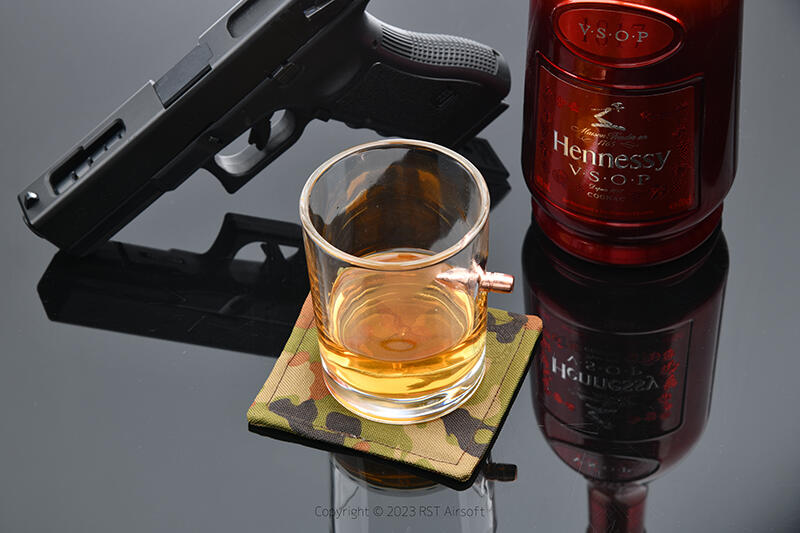 RST 紅星 - 子彈鑲嵌玻璃杯 (M) 威士忌酒杯280ml 威士忌杯 ... 19474