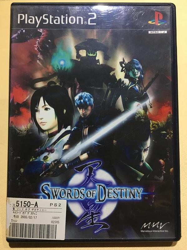 自有收藏日本版PS2主機遊戲光碟Swords of Destiny 天星命運之劍| 露天