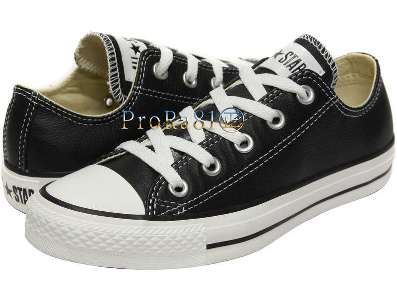 Converse 170440 黑色真皮材質帆布鞋(荔枝皮)/3號/NG商品/兩側會有開膠問題/ 203C | 露天市集| 全台最大的網路購物市集