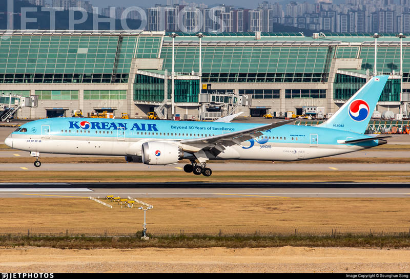 SALE／84%OFF】 大韓航空 787-9 HL8084 1 200 Korean Air aob.adv.br