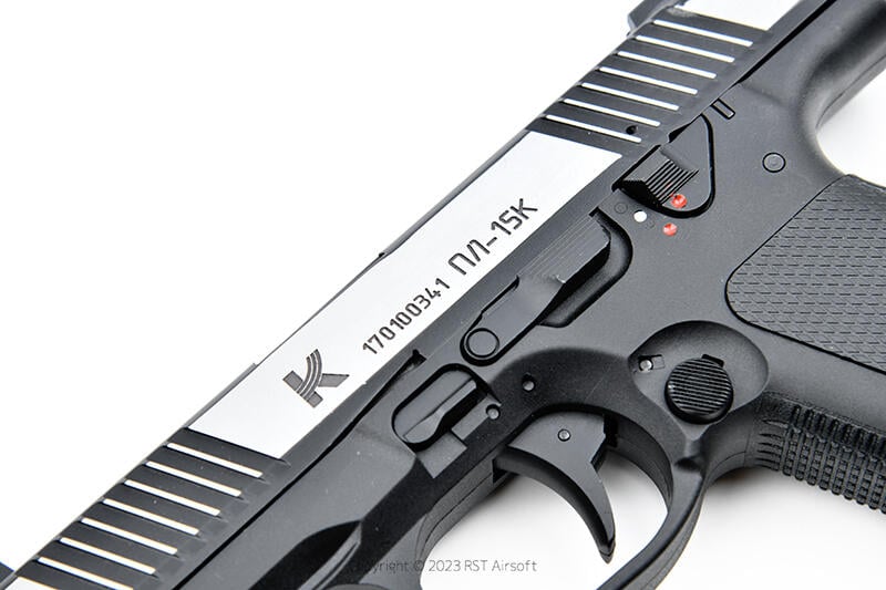 RST 紅星 - KIZUNA 俄羅斯KW-15K 瓦斯手槍 刻字版 PL-15K 黑銀 LMG-KW-15K-BKSV