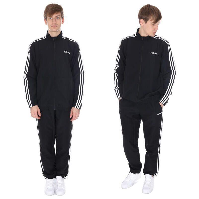 台灣公司貨保證正品ADIDAS 運動套裝運動外套+長褲男款DV2464 愛迪達防風三線褲休閒出清優惠| 露天市集| 全台最大的網路購物市集