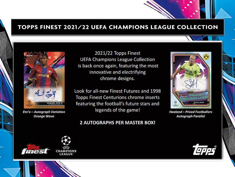 2021/22 Topps Finest UEFA Champions League Soccer歐冠足球卡最佳