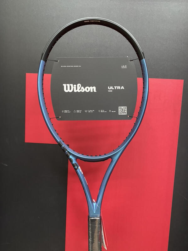 威盛國際】WILSON Ultra 100 V4 網球拍(300g) 2022 Coric / Sakkari