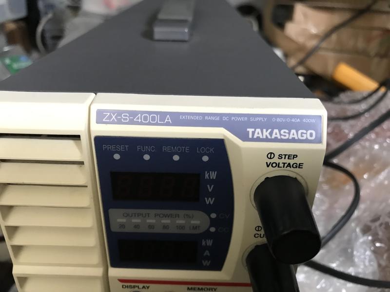 科達電儀租售均可日本高砂Takasago DC Power ZX-S-400LA 0-80V 0-40A 