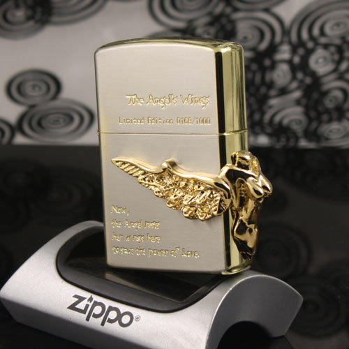 景之逸**原裝zippo打火機ZIPPO 限量版金裸體美女天使之翼zppo | 露天市
