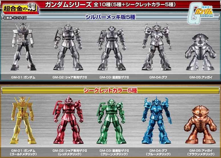 超合金の塊 ガンダム シークレットカラー 全14種 | legaleagle.co.nz