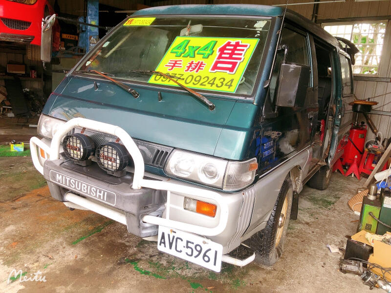 98年11月柴油得利卡8人座四傳大魯好改露營車冷氣強 露天市集 全台最大的網路購物市集