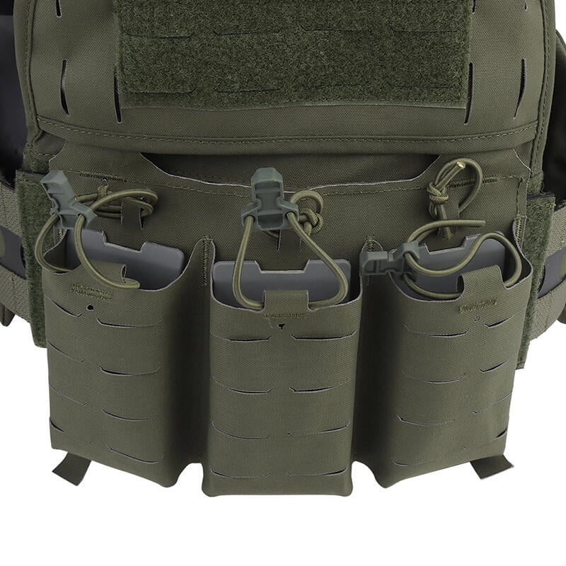 RST紅星- FCPC V5風格 戰術背心附三連袋 BB彈防彈背心 抗彈 生存遊戲 綠色 免運費 . WSB-VE-75