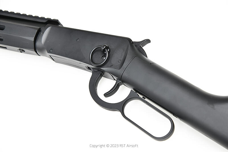 RST 紅星 - BELL M1894 戰術魚骨CO2馬槍 10發拋殼 牛仔槓桿式步槍 黑色 . 24BEL-103B1